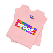 Woof. | Molten Rainbow Pride T-shirt