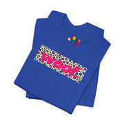 Woof. | Rainbow Leopard Print Gay Pride T-shirt