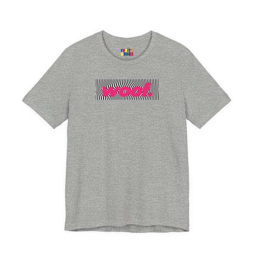 Woof. | Optical Wave Pride T-shirt