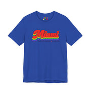 Miami Gay Pride | Retro Rainbow Florida T-shirt
