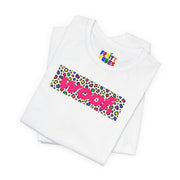 Woof. | Rainbow Leopard Print Gay Pride T-shirt