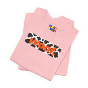 Woof. | Orange Cow Pride T-shirt
