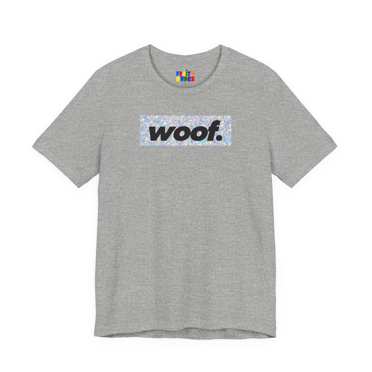Woof. | Holographic Pride T-shirt