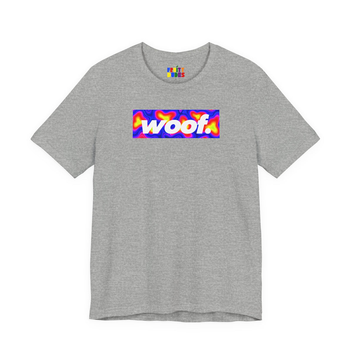 Woof. | Thermal Wave Pride T-shirt