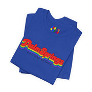 Palm Springs Gay Pride | Retro Rainbow California T-shirt