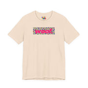 Woof. | Rainbow Leopard Print Gay Pride T-shirt