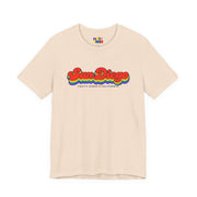 San Diego Gay Pride | Retro Rainbow California T-shirt