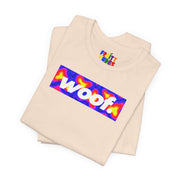 Woof. | Thermal Wave Pride T-shirt