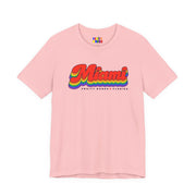 Miami Gay Pride | Retro Rainbow Florida T-shirt