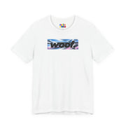 Woof. | Airbrush Chrome Pride T-shirt