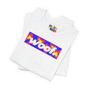 Woof. | Thermal Wave Pride T-shirt