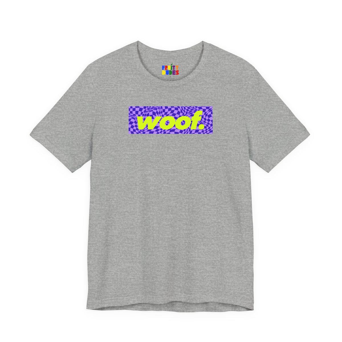 Woof. | Checker Melt Pride T-shirt
