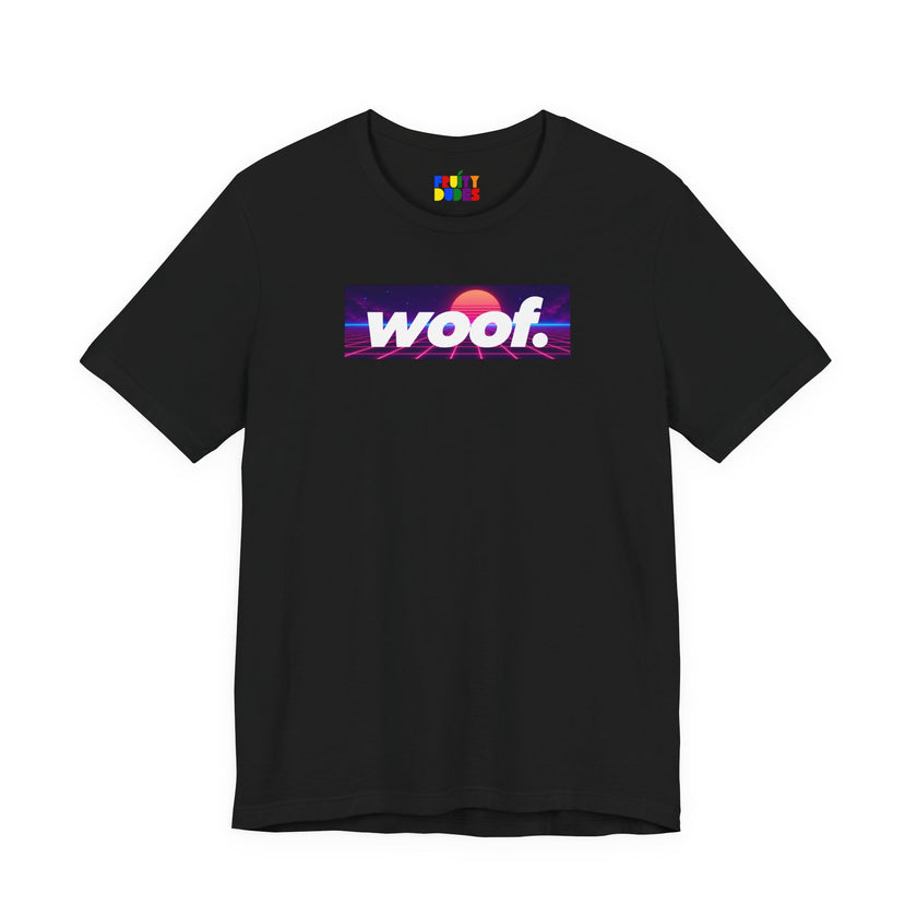 Woof. | Neon Grid Pride T-shirt