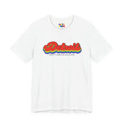 Detroit Gay Pride | Retro Rainbow Michigan T-shirt