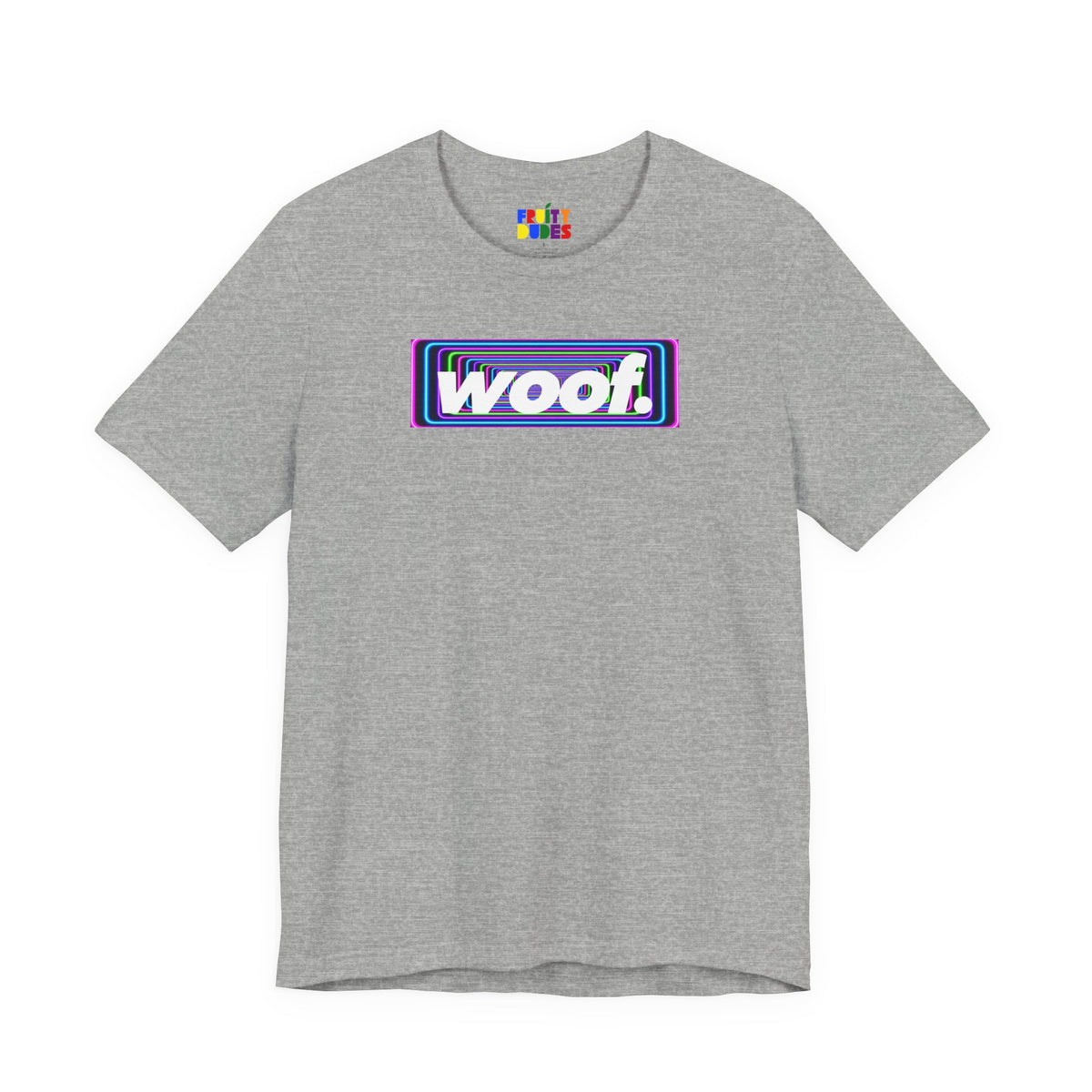 Woof. | Electric Tunnel Pride T-shirt