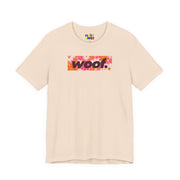 Woof. | Retro Daisies Pride T-shirt