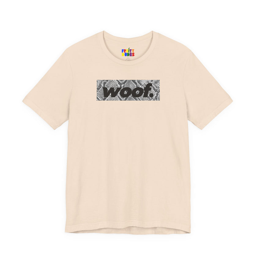 Woof. | Silver Python Pride T-shirt