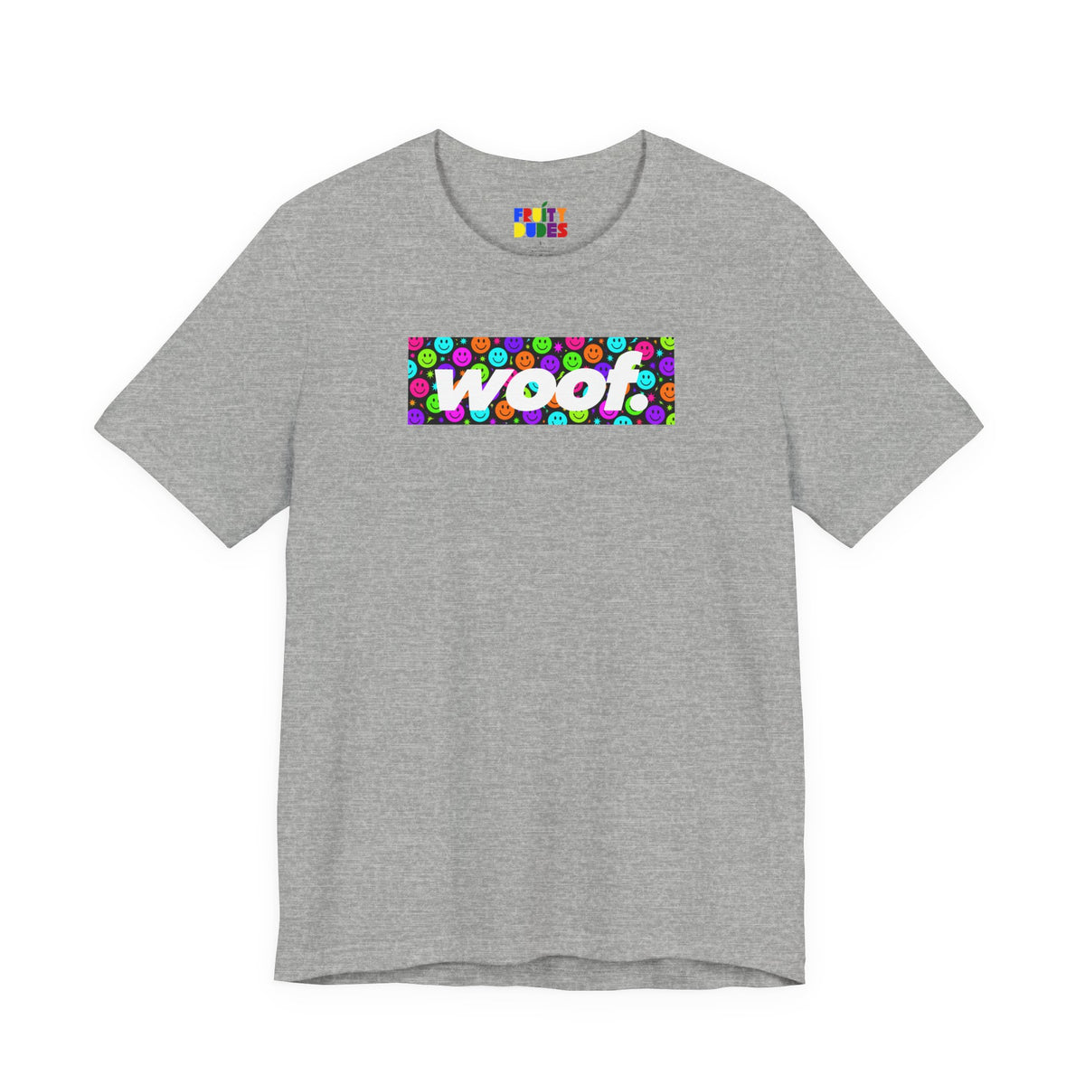 Woof. | Neon Happy Pride T-shirt