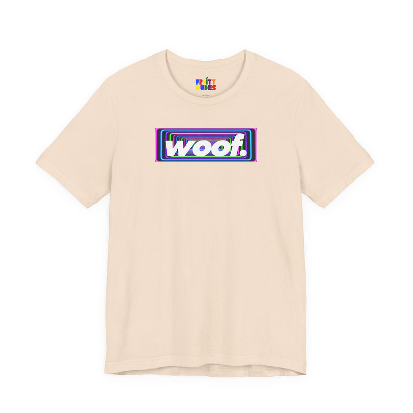 Woof. | Electric Tunnel Pride T-shirt