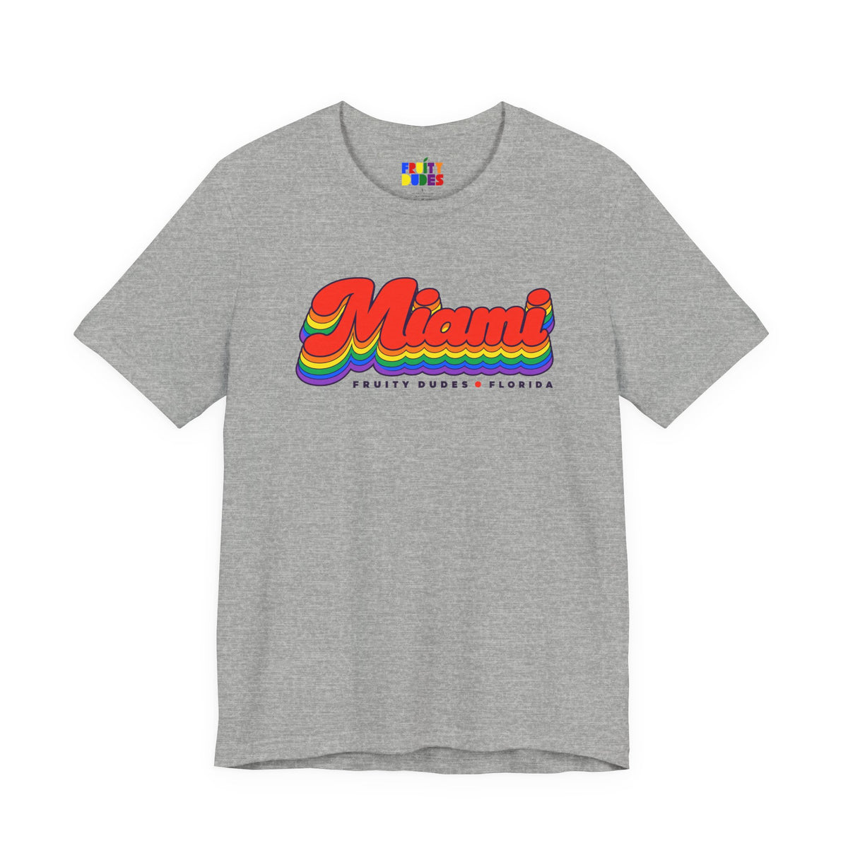 Miami Gay Pride | Retro Rainbow Florida T-shirt