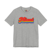 Miami Gay Pride | Retro Rainbow Florida T-shirt