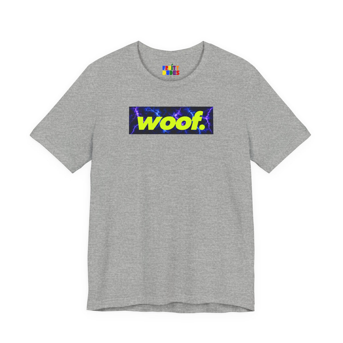 Woof. | Electric Storm Pride T-shirt
