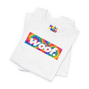 Woof. | Rainbow Tie Dye Pride T-shirt