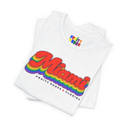 Miami Gay Pride | Retro Rainbow Florida T-shirt