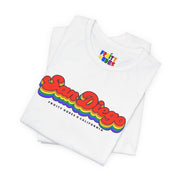 San Diego Gay Pride | Retro Rainbow California T-shirt