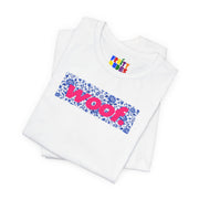 Woof. | Blue Porcelain Pride T-shirt