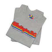Washington DC Gay Pride | Retro Rainbow District of Columbia T-shirt