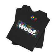 Woof. | Oil Slick Pride T-shirt