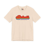 Detroit Gay Pride | Retro Rainbow Michigan T-shirt
