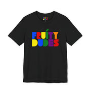 Fruity Dudes | Bold Rainbow Pride Logo T-shirt
