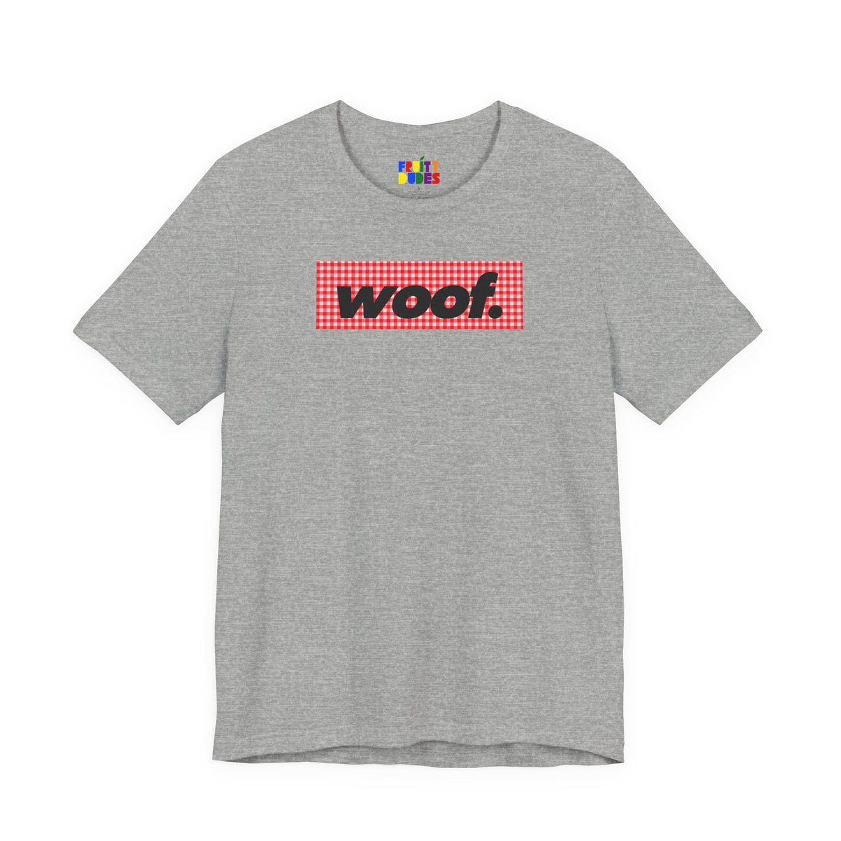 Woof. | Red Gingham Pride T-shirt