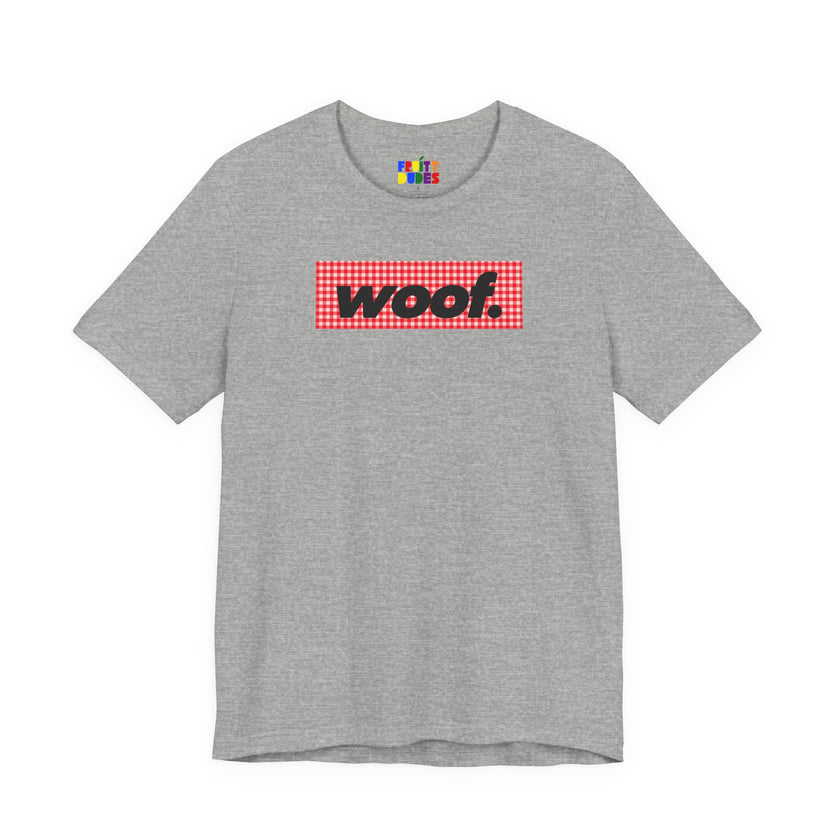 Woof. | Red Gingham Pride T-shirt