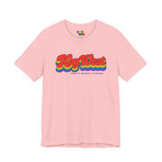 Key West Gay Pride | Retro Rainbow Florida T-shirt