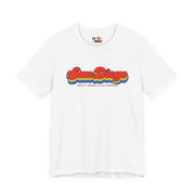 San Diego Gay Pride | Retro Rainbow California T-shirt