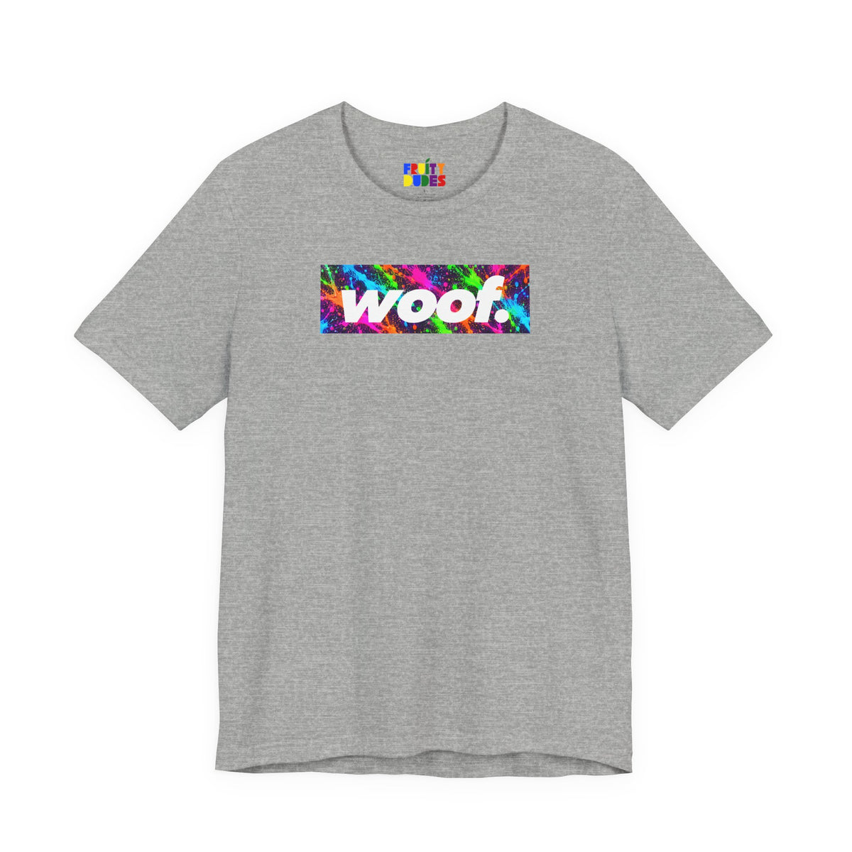 Woof. | UV Paint Party Pride T-shirt