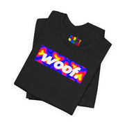 Woof. | Thermal Wave Pride T-shirt