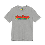 San Diego Gay Pride | Retro Rainbow California T-shirt