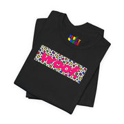 Woof. | Rainbow Leopard Print Gay Pride T-shirt