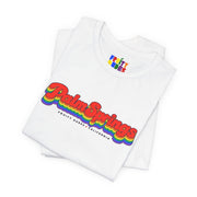 Palm Springs Gay Pride | Retro Rainbow California T-shirt