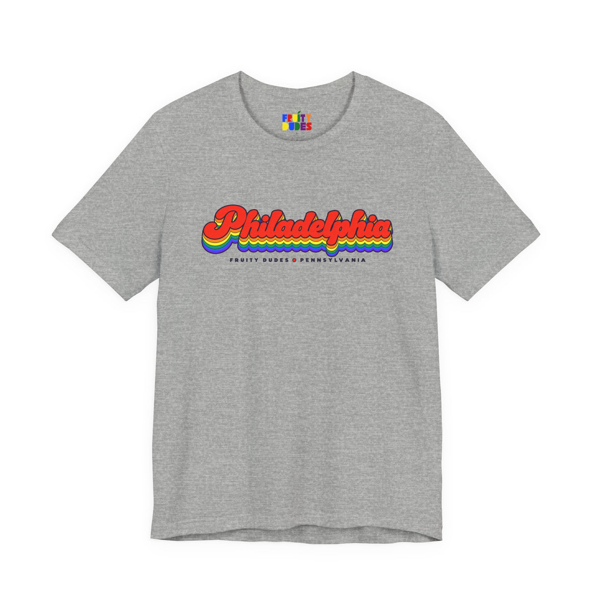 Philadelphia Gay Pride | Retro Rainbow Pennsylvania T-shirt