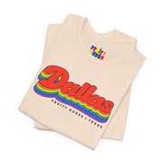Dallas Gay Pride | Retro Rainbow Texas T-shirt
