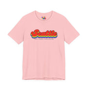 Seattle Gay Pride | Retro Rainbow Washington T-shirt