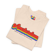 Amsterdam Gay Pride | Retro Rainbow Netherlands T-shirt
