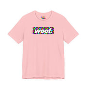 Woof. | Neon Happy Pride T-shirt