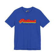 Portland Gay Pride | Retro Rainbow Oregon T-shirt