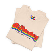St Petersburg Gay Pride | Retro Rainbow Florida T-shirt